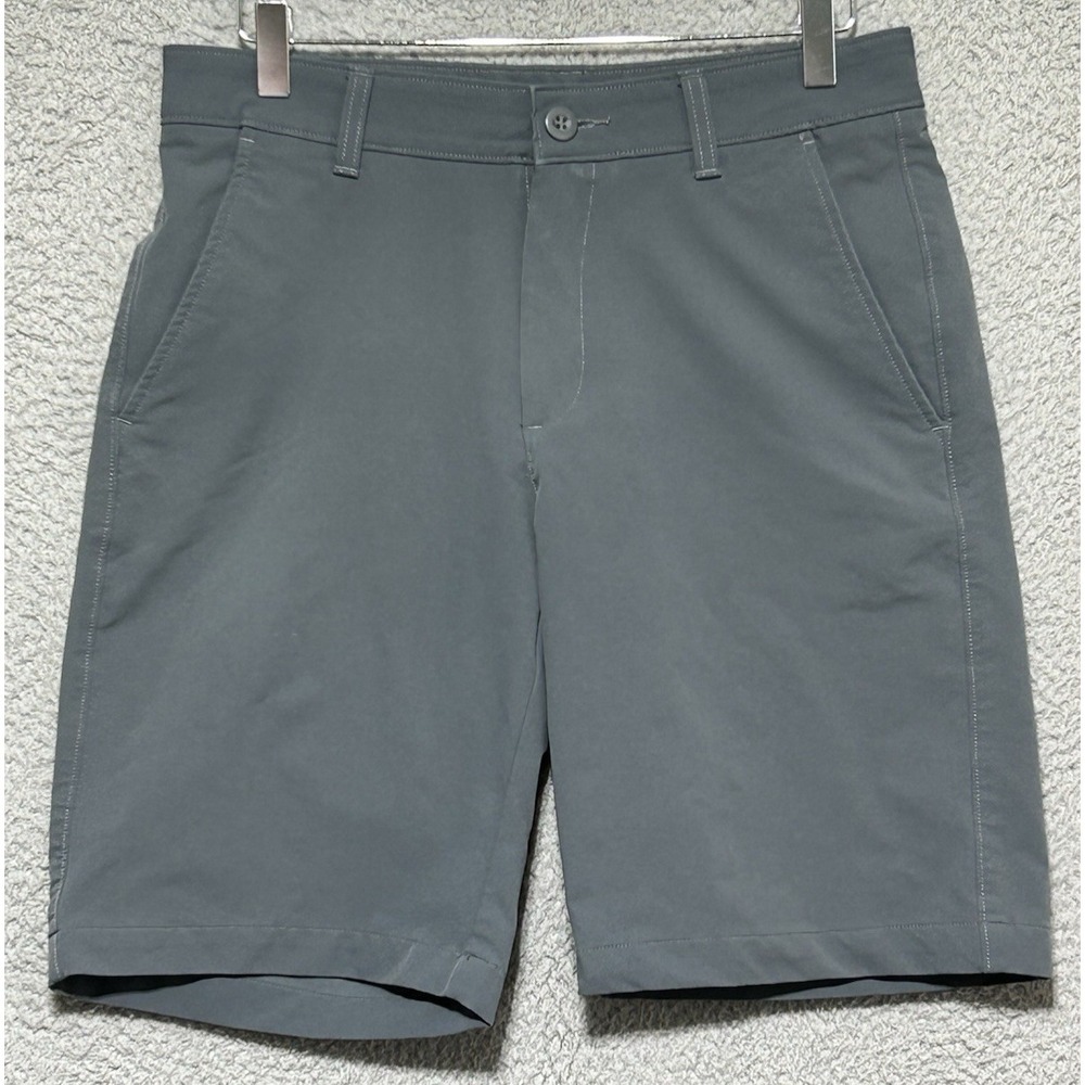 Under Armour Shorts Mens 30 Gray Golf Chino Flat Front Stretch